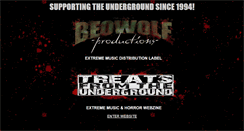 Desktop Screenshot of beowolfproductions.com